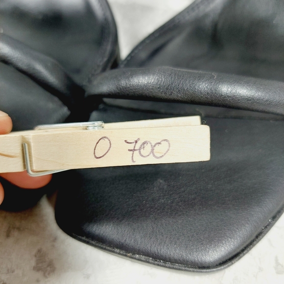 New Steve Madden Polly Black Slip On Platform Heeled Sandal O700 - Picture 11 of 11